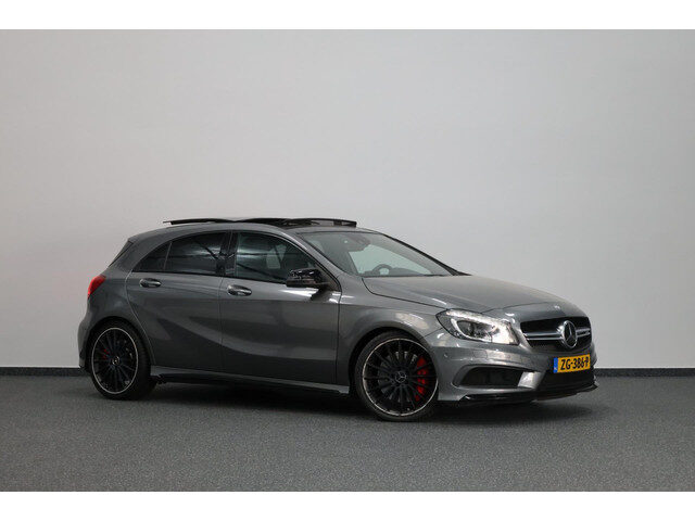 Mercedes-Benz A-Klasse AMG 45 4MATIC 361+PK LED/LEER+S.VERWARMING+MEMORY/19" LMV/CAM/CRUISE/ECC/12 M