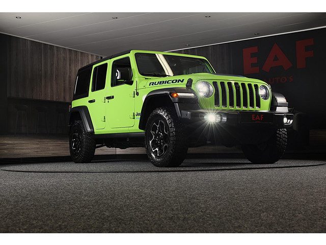 Jeep Wrangler Unlimited 4xe 380 RUBICON / 360 Camera / Leder / Acc / Dode Hoek / Cognac Leder / Navi