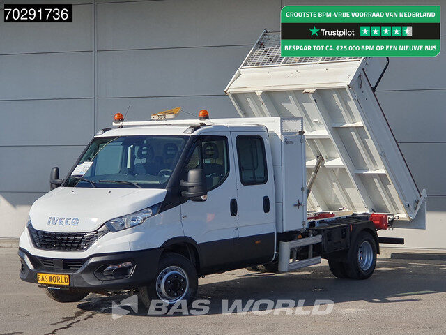 Iveco Daily 70C18 3.0L Open Laadbak Dubbel Cabine Dubbellucht 3,5t Trekhaak Airco Cruise Euro6 Prits