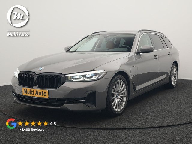 BMW 5 Serie touring 530e Sportline Plug In Hybrid 293pk Dealer O.H Bernina Grau Metallic