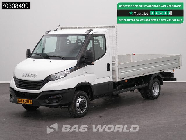 Iveco Daily 35C16 3.0L Open Laadbak 160PK 3,5t Trekhaak Dubbellucht Airco Cruise Camera Euro6 Pritsc