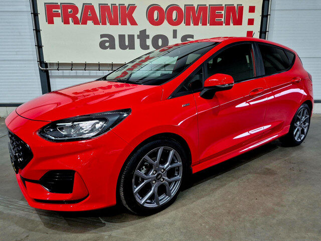 Ford Fiesta 1.0 EcoBoost Hybrid 125PK ST-Line + OH historie|LED|DAB|Apple|Android|Climate control|Cr