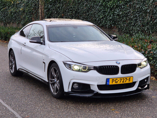 BMW 4 Serie Coupé M Sprt Schuifdak Coupé Apple CarPlay Nap NL High Executive F33 M4 uitlaat Spoiler