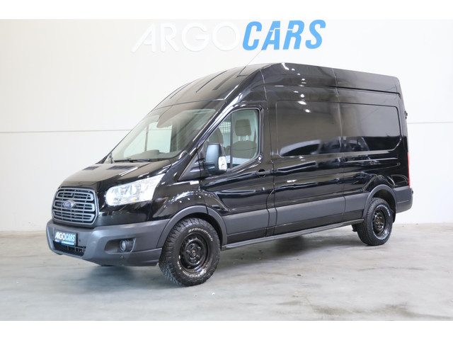 Ford Transit 350 2.0 TDCI L2/H2 Trend AWD 4X4 170PK ZWART AIRCO TREKHAAK CRUISE 12/2018 LEASE V/A €