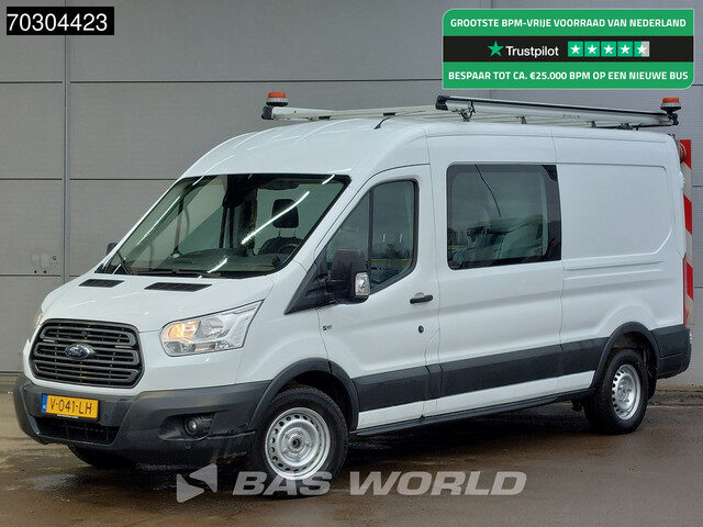 Ford Transit 130pk Dubbel Cabine L3H2 Pijlwagen Actiewagen Navi Trekhaak Airco Cruise Camera Parkeer