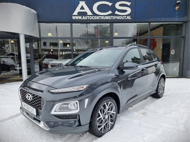 Hyundai Kona 1.6 GDI HEV Premium | Ad.cruise | Leder | Widescreen | Super uitvoering! | Incl. BTW