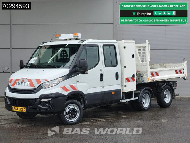 Iveco Daily 35C15 3.0L Kipper met Kist Maxicargo Maxi Cargo BE Combi Veldhuizen Trekker Oplegger Air
